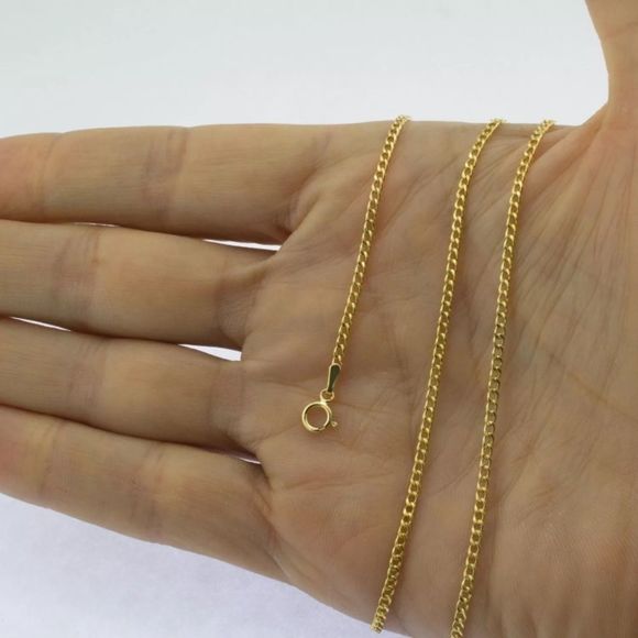 Other - Solid Gold 20” Cuban Link Chain Necklace Brand New